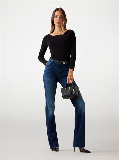 Top scollo a barca GUESS | W5BP46KCYV2/JBLK